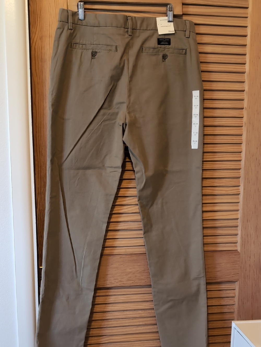 Banana Republic Mens Slim Chino Pants 33x34